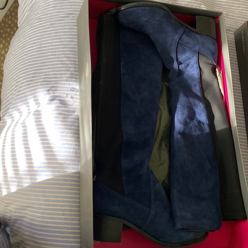 Vince Camuto Frances midnight boots knee high 8.5 excellent condition